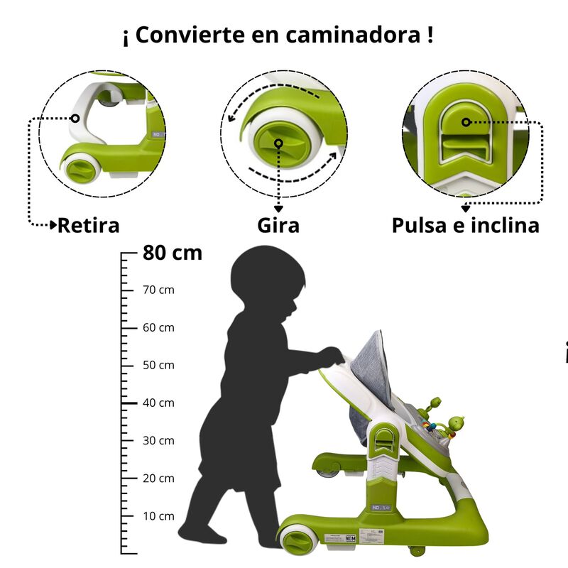 Andadera Infantil Con Asiento Acolchado, Centro... image number null