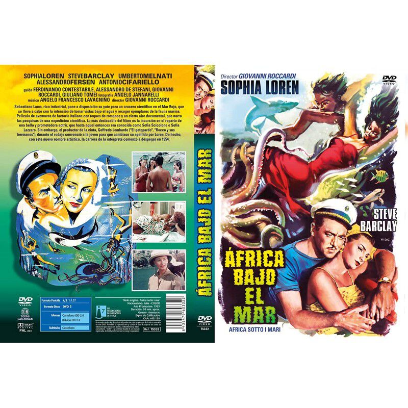 &Aacute;frica Bajo El Mar [DVD] (1953) Africa sotto i ... image number null