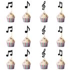 Adorno Para Pastel Iebq 12 Uds. Nota Musical &ndash; Decoraci&oacute;n De Cumplea&ntilde;os