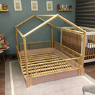 Matrimonial - Cama Casa Montessori de Madera Duduk - Rosa
