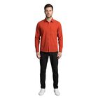 Atlo Camisa Lisa Manga Larga Red Para Hombre