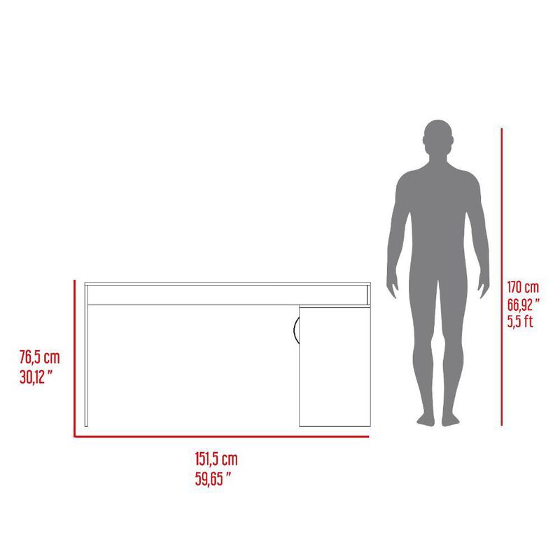 Escritorio En L Axis Fresno Europeo y Wengue Vi... image number null