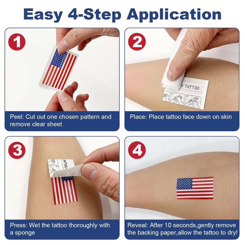 Pack De 100 Tatuajes Temporales Impermeables De... image number null