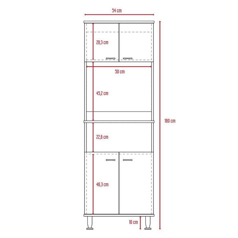 Mueble Alacena Fenix Blanco Virtual Muebles image number null