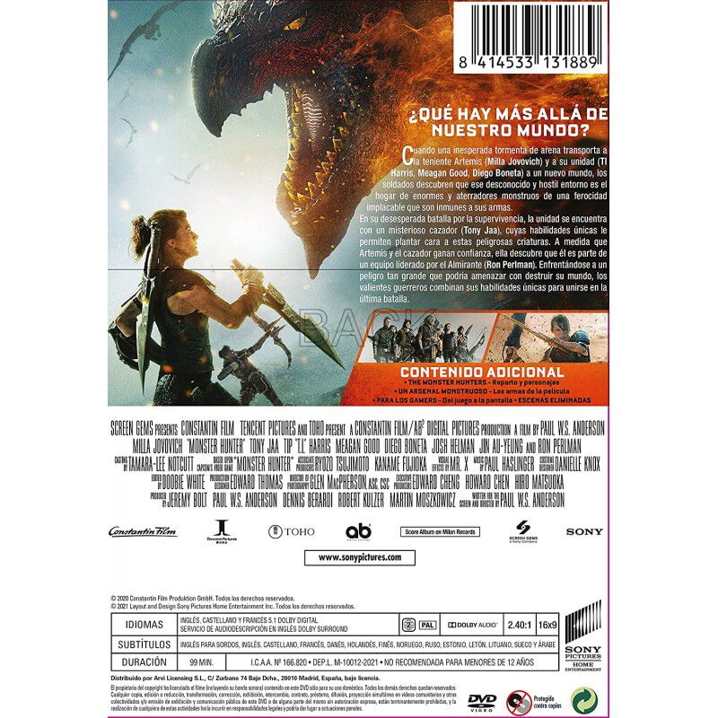 Monster Hunter [dvd] image number null