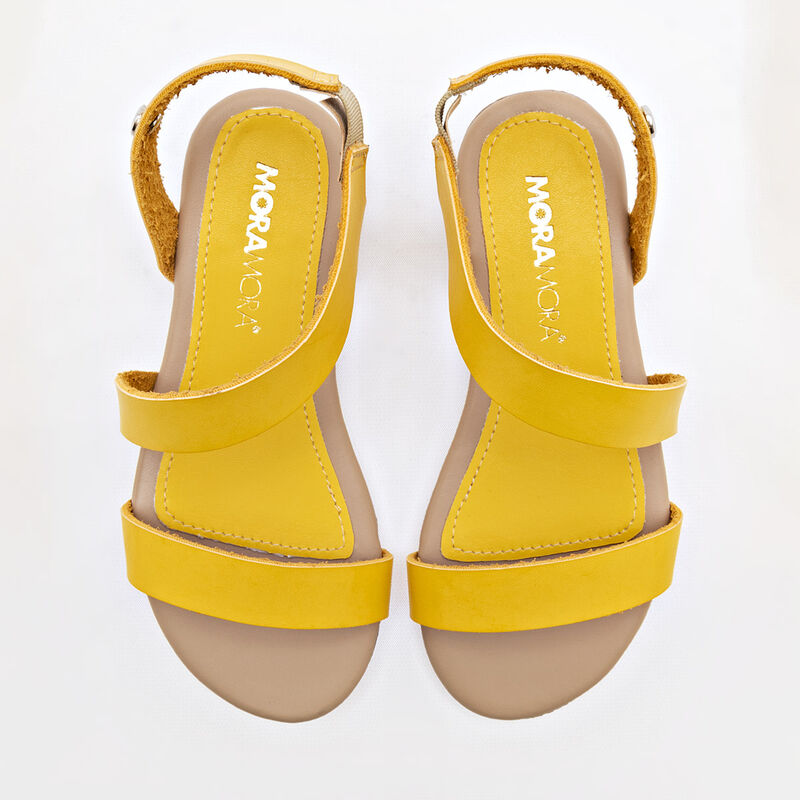 Moramora Sandalia para niña amarillo image number null