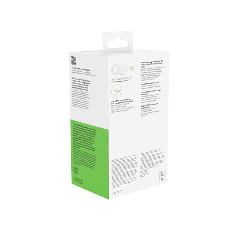 Cargador Magsafe Belkin 3 en 1 Blanco image number null