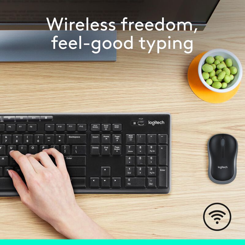 Combo De Teclado Y Rat&oacute;n Inal&aacute;mbricos Logitech ... image number null