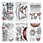 Tatuajes Temporales Dexuhe Joker 6 Hojas 20x30 cm &ndash; Cosplay