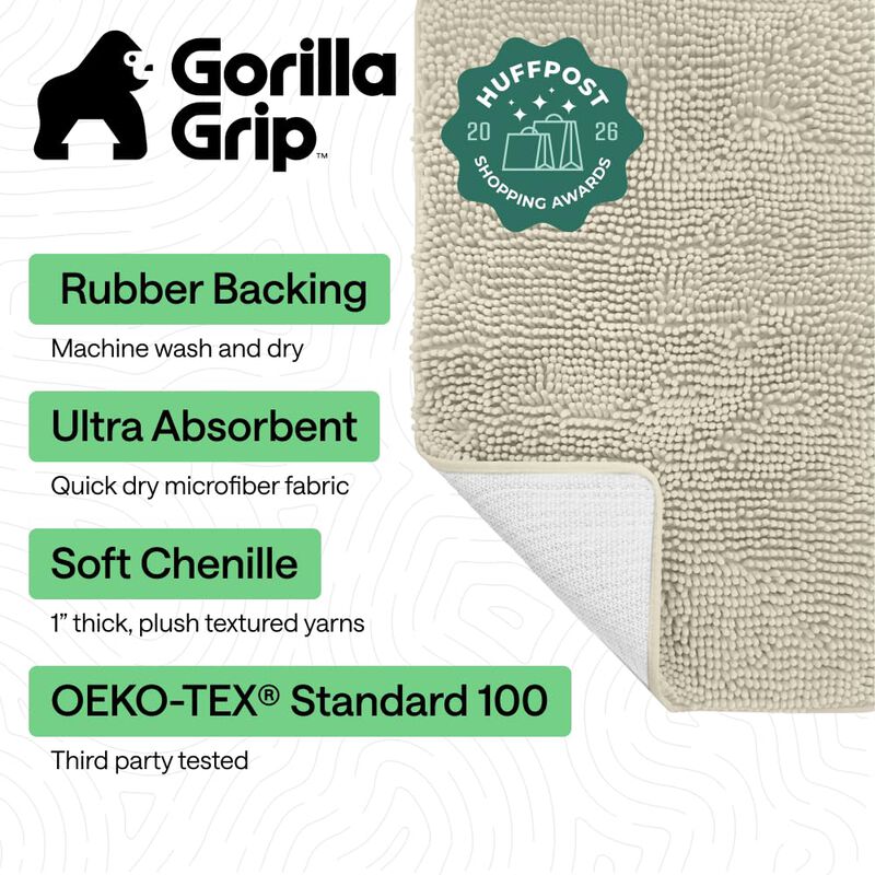 Alfombra De Ba&ntilde;o Gorilla Grip 91 x 61 cm Nube P... image number null