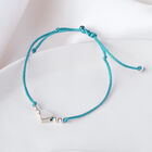 Pulsera Maite De Plata Con Hilo