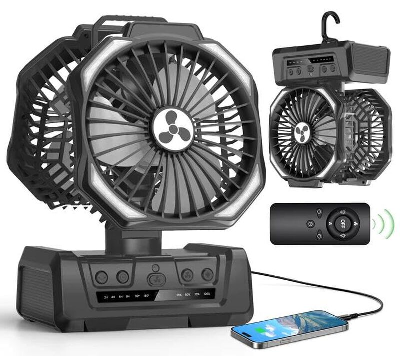 Ventilador Port&aacute;til Onlynew De 20000 mah Recarg... image number null
