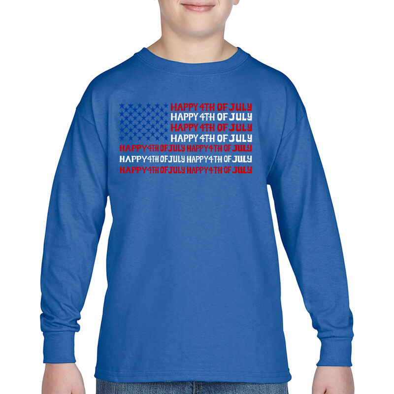 Camiseta De Manga Larga Word Art Para Ni&ntilde;o - Ha... image number null