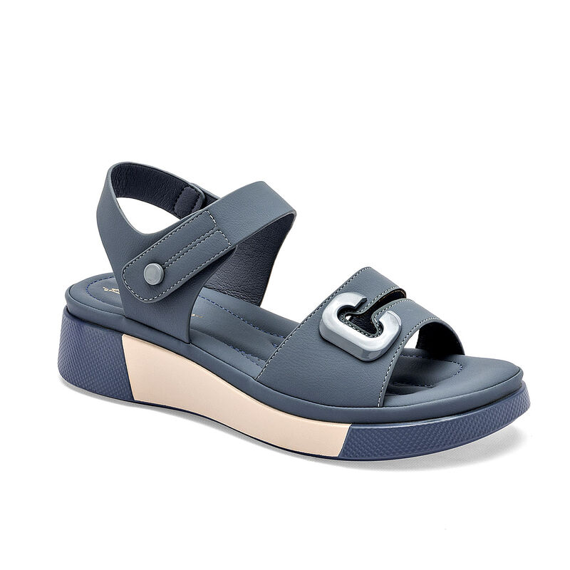 Been Class sandalia plataforma para mujer azul ... image number null