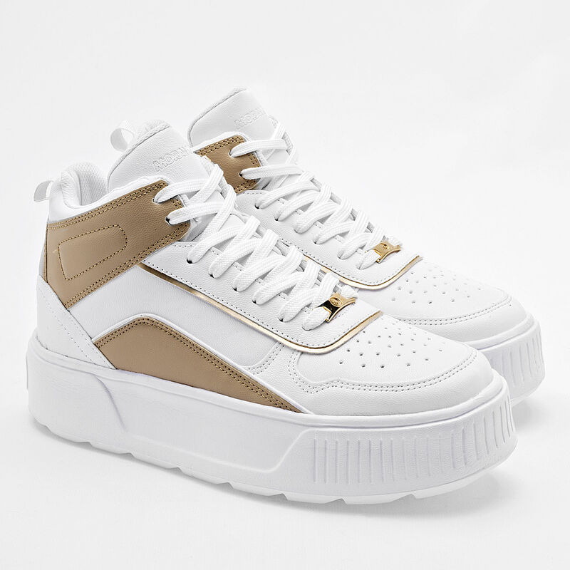 Moramora Tenis Chunky Para Mujer Blanco Beige C... image number null