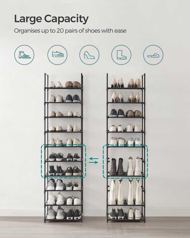 Estante Para Zapatos Songmics De 10 Niveles, Ma... image number null