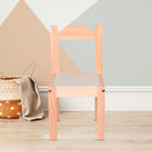 Duduk Silla de Madera Barnizada para Ni&ntilde;os Peque&ntilde;os Gris Claro