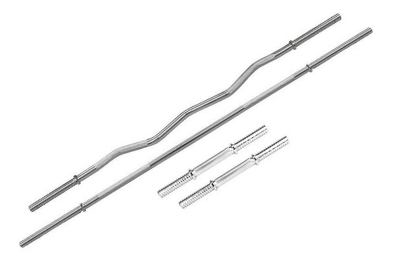 Kit de Pesas de 70lbs Barra Mancuernas Negro Ce... image number null