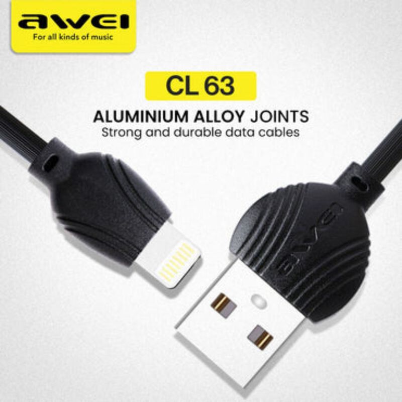 Awei Cl-63 Cable De Carga Rapida (negro) (1000m... image number null
