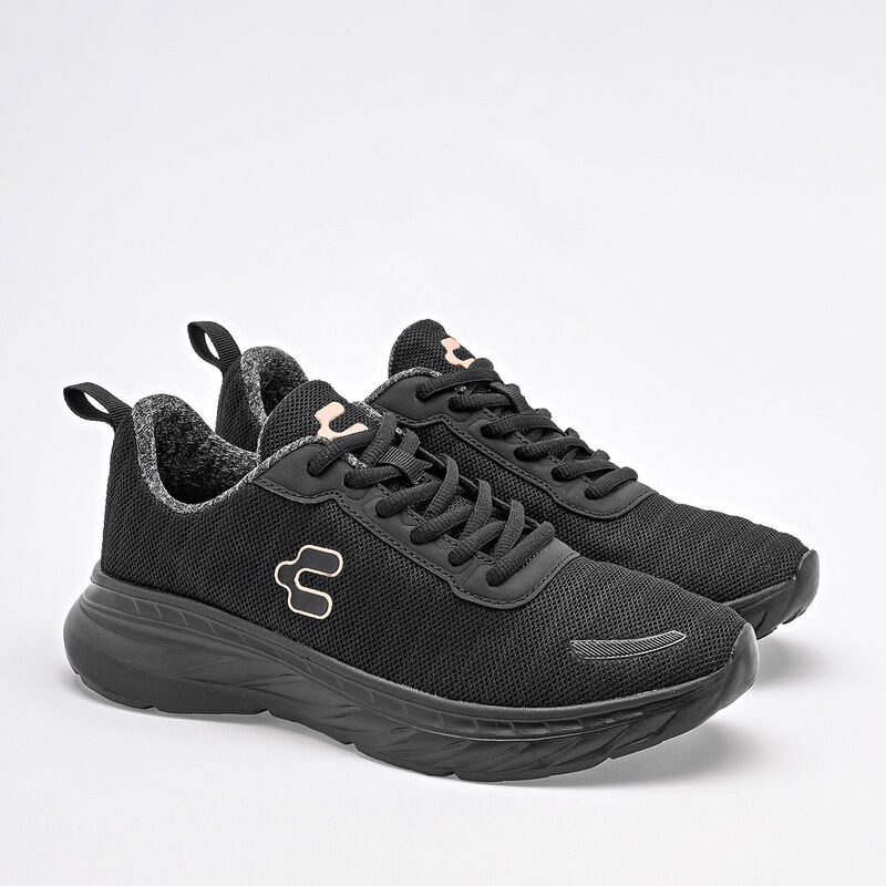 Charly Tenis deportivo para mujer negro, runnin... image number null
