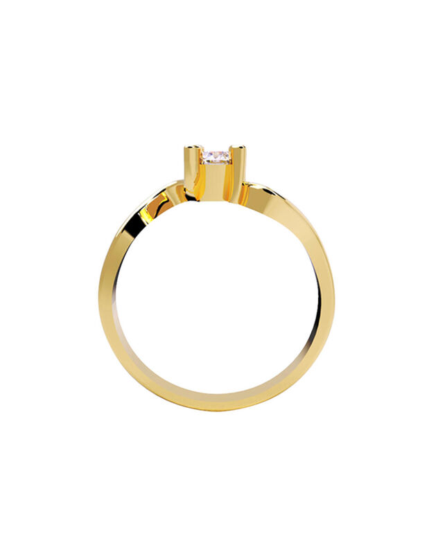 Anillo de Compromiso de 14K con Diamante de Lab... image number null