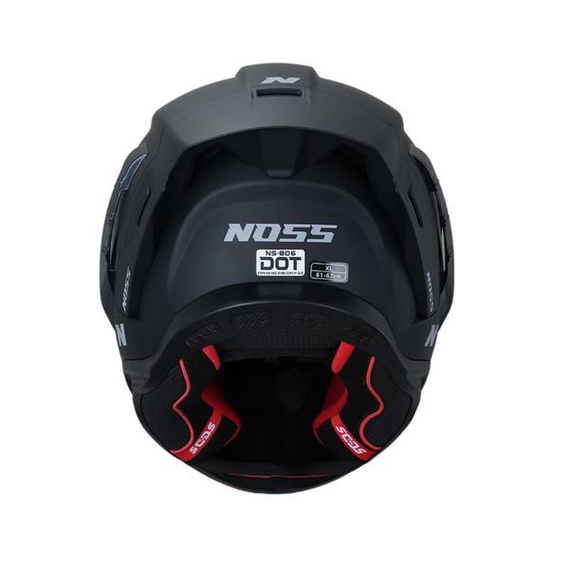 Casco Noss Ns-806 Cerrado S&oacute;lido Negro Mate Xxl image number null