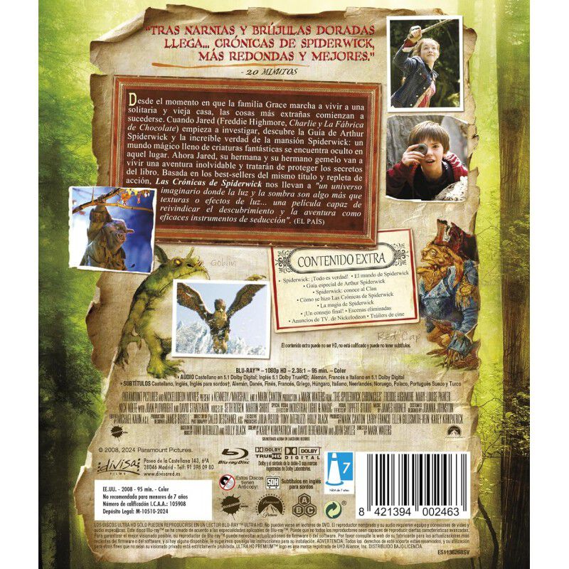 Las cr&oacute;nicas de Spiderwick [Blu-ray] (2008) image number null