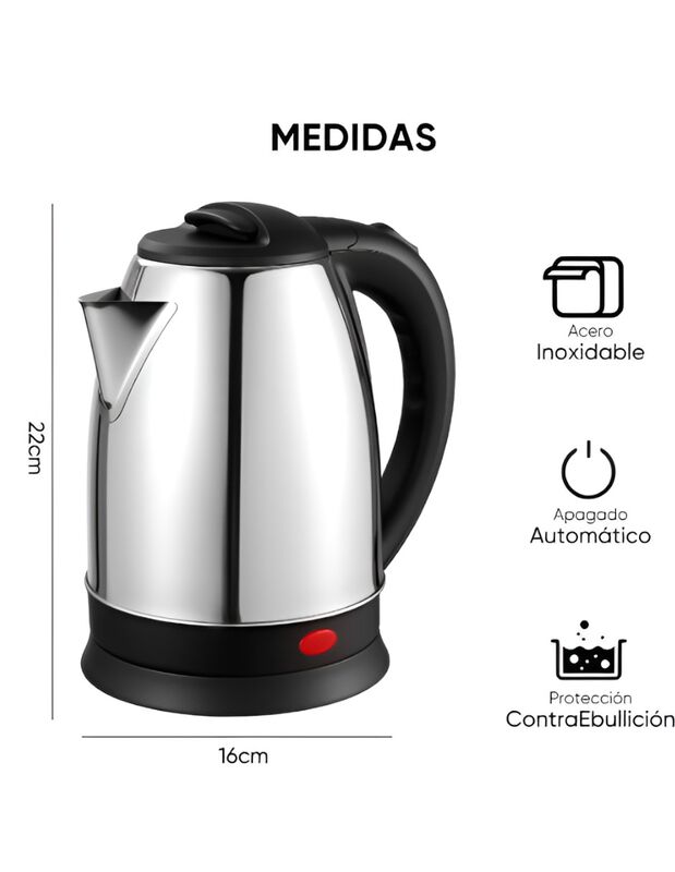 Hervidor El&eacute;ctrico De Agua Para Cocina Y Oficin... image number null