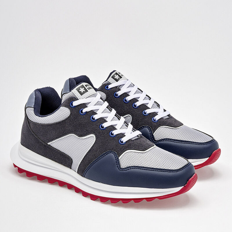 Mora Urban Tenis urbano para hombre marino gris... image number null