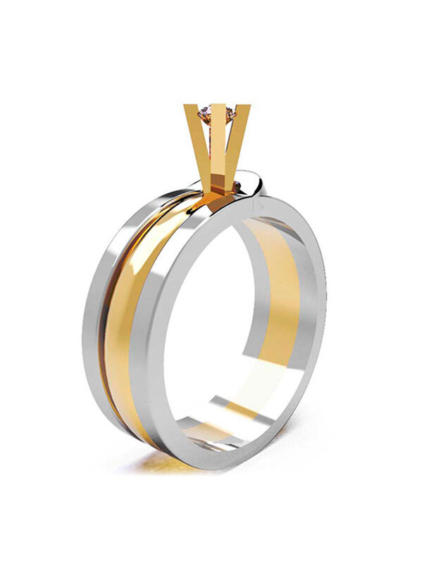 Anillo de Compromiso de 10K con Circonia Talla ... image number null