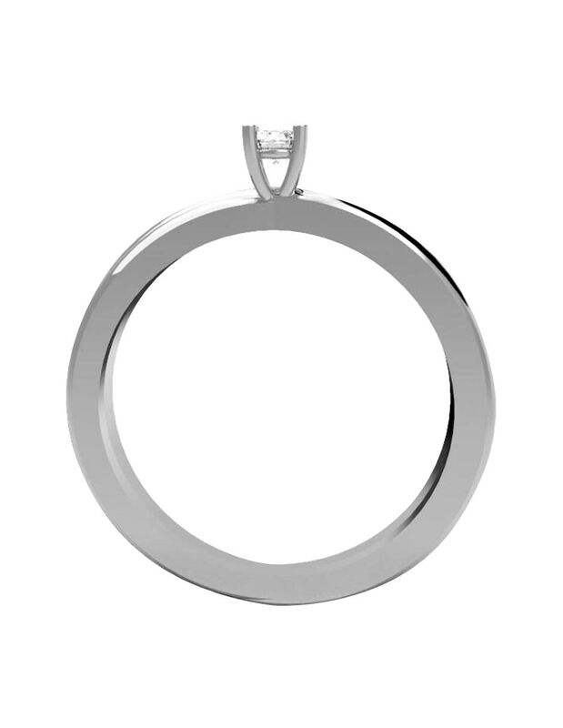 Anillo de Compromiso de 14K con Diamante de Lab... image number null