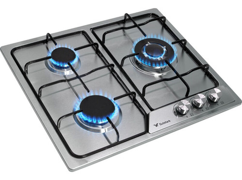 Parrilla 3 Quemadores Acero Inoxidable Templado image number null