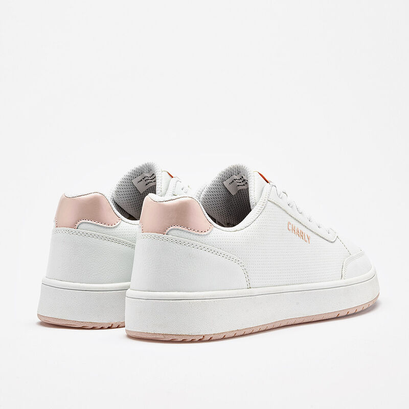 Charly tenis para mujer blanco rosa cod 139591-... image number null