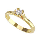 Anillo de Compromiso en Oro Amarillo 14K con Circonia -  Talla:4/ M409-14Y-CZ-4