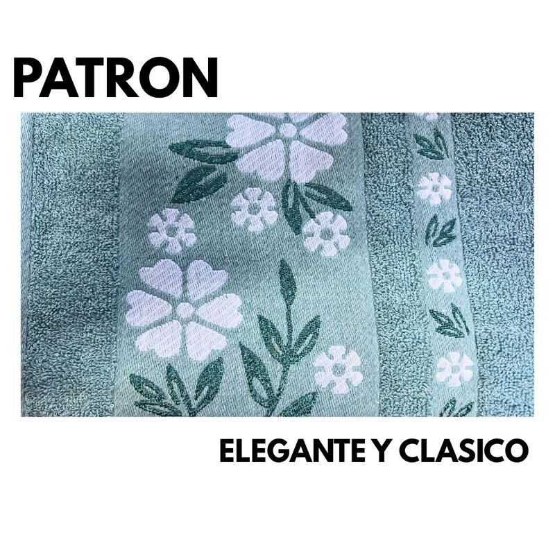 Set 6 toallas de ba&ntilde;o de algod&oacute;n rasurado 400gr... image number null