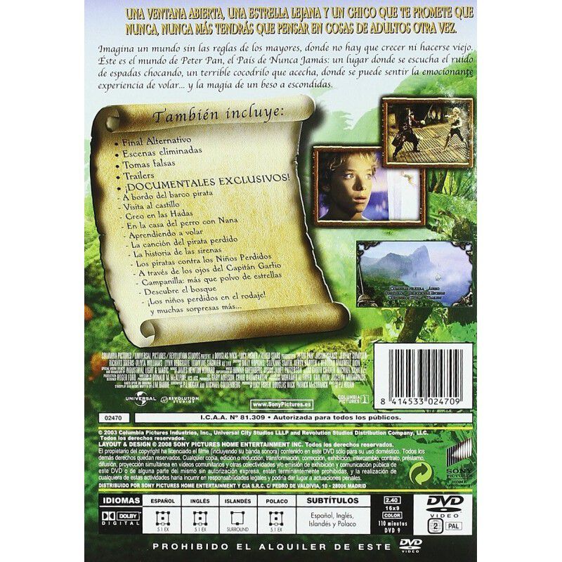 Peter Pan: La Gran Aventura (dvd) image number null