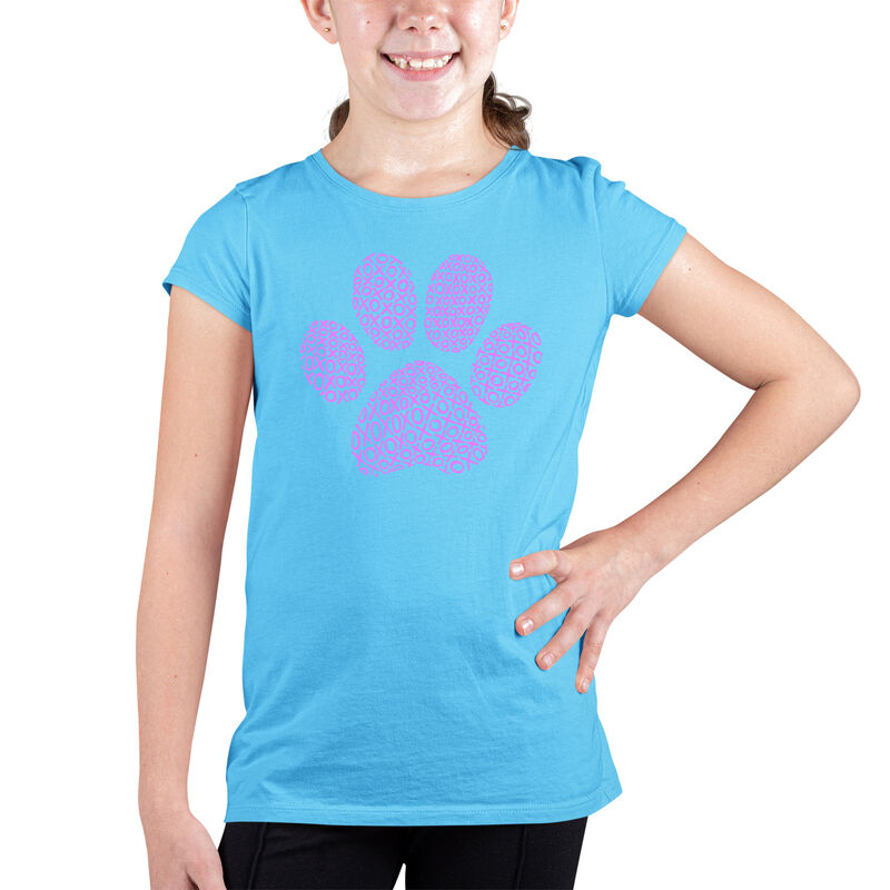 Camiseta Word Art Para Ni&ntilde;a - Huella de Perro X... image number null