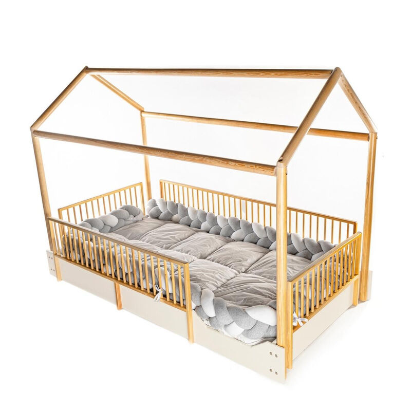 Cama Casa Montessori de Madera - Individual Dud... image number null