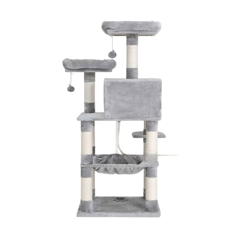 Torre para Gatos 1.5 m con Hamaca, Rascador y M... image number null