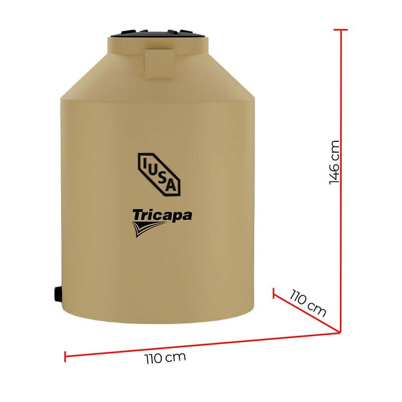 Tinaco 1100 L Beige Tricapa image number null