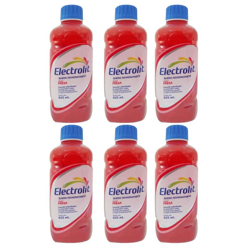 Electrolit Fresa 6 Pzs Con 625 Ml Cu image number null
