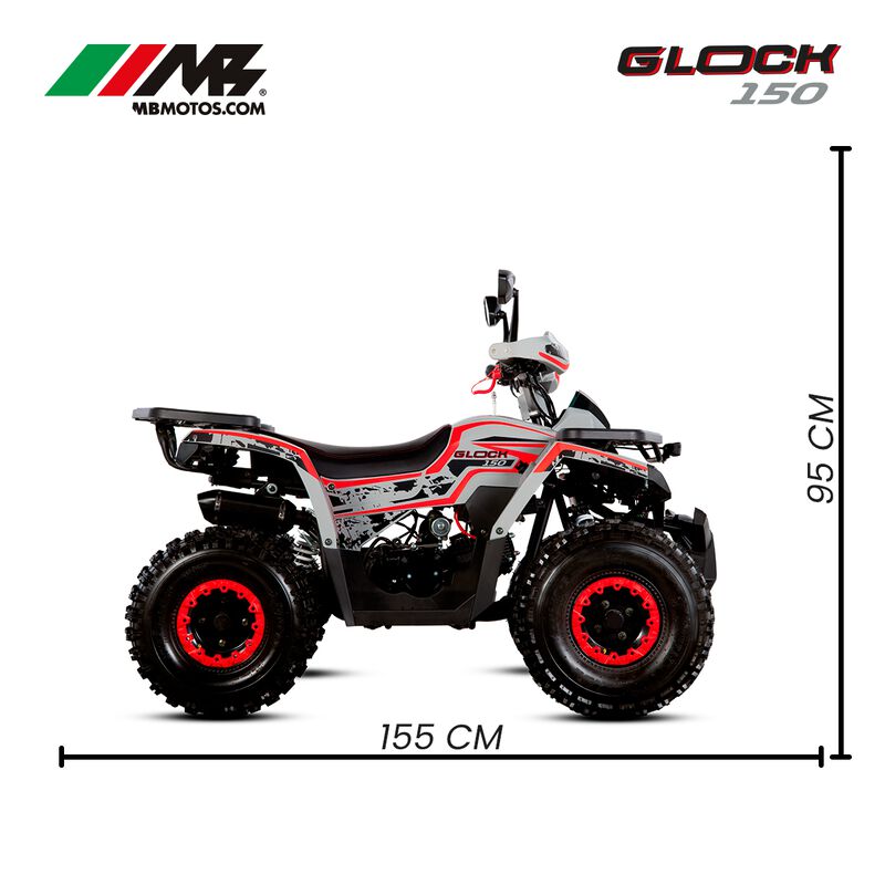 Cuatrimoto Mb Motos Glock 150 Gris image number null