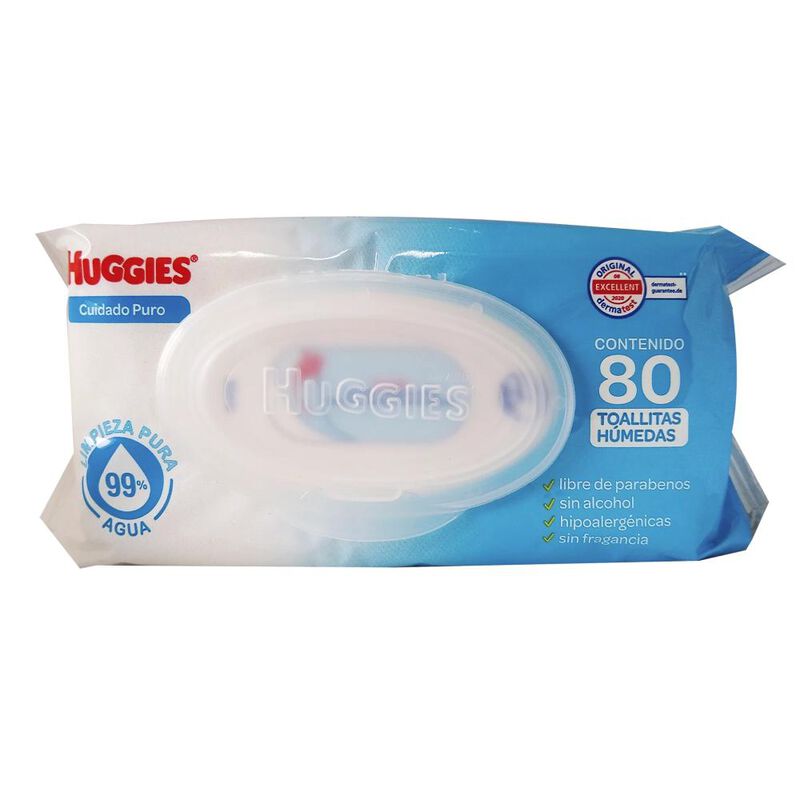 Toallitas Humedas Huggies Cuidado Puro - 80pzs image number null