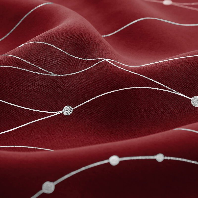 Cortinas Opacas Homeideas, Color Burdeos, 132 X... image number null