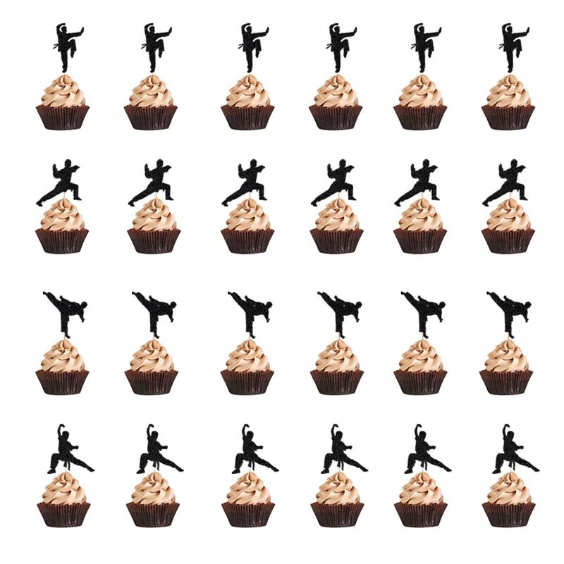 Adorno Para Cupcakes Sleyberoy 5 cm Negro Con B... image number null