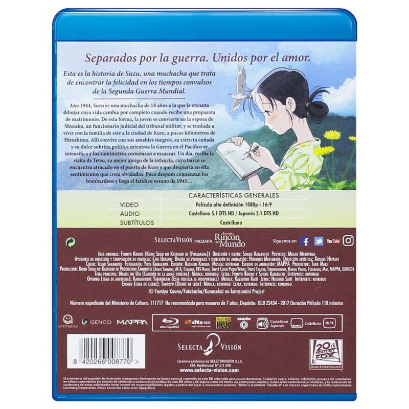 En Este Rinc&oacute;n Del Mundo Blu-ray image number null