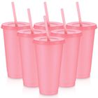 Vasos Bebida Uiifan 710 ml Rosa Brillante - Pack De 6