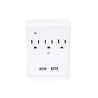 Igoto Am07 Multicontacto De 3 Entradas Con 2 Puertos Usb  || Paquete de 5 piezas