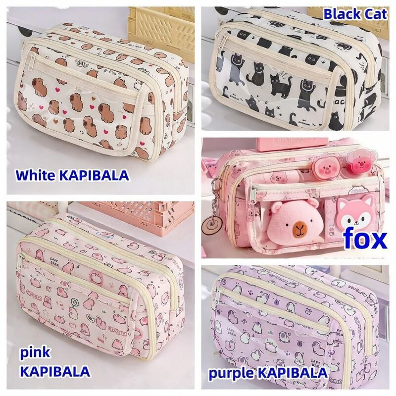 Estuche De L&aacute;pices Vtyfry 21 &times; 9 &times; 10 cm Lona K... image number null