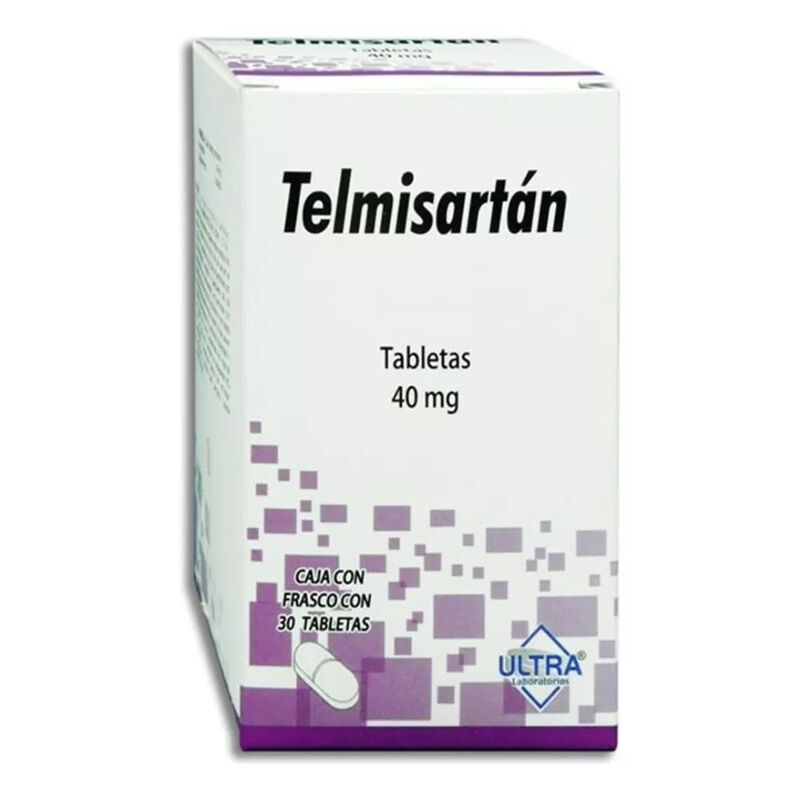 Telmisart&aacute;n 40 Mg Con 30 Tabletas image number null